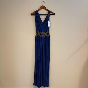 Think Greece Blue Gauzy Long Dress